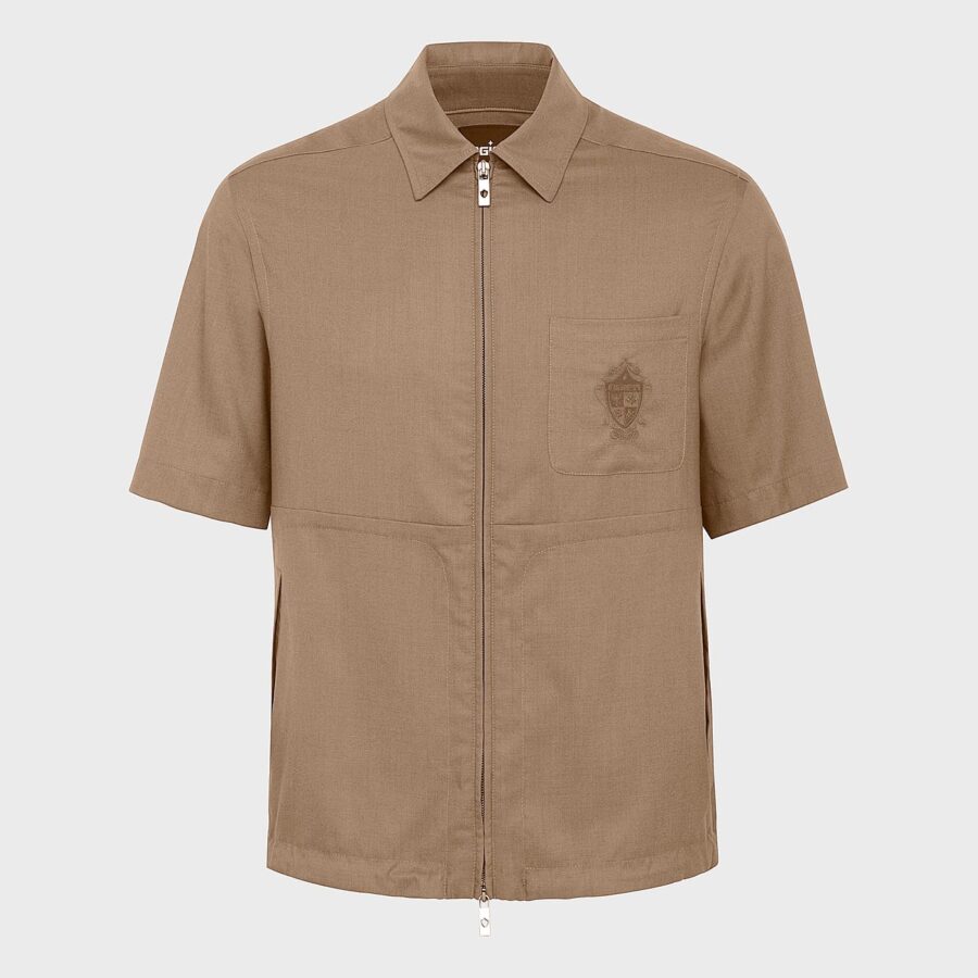 Ajaccio Overshirt Cashmere Silk Sand