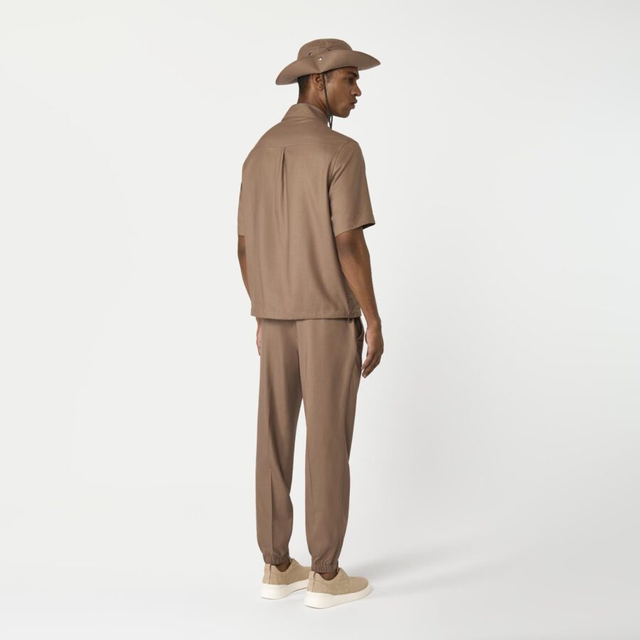 Ajaccio Overshirt Cashmere Silk Sand - Image 3