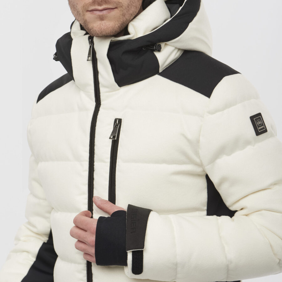 Annapurna Cashmere Off White Ski Jacket - Image 3