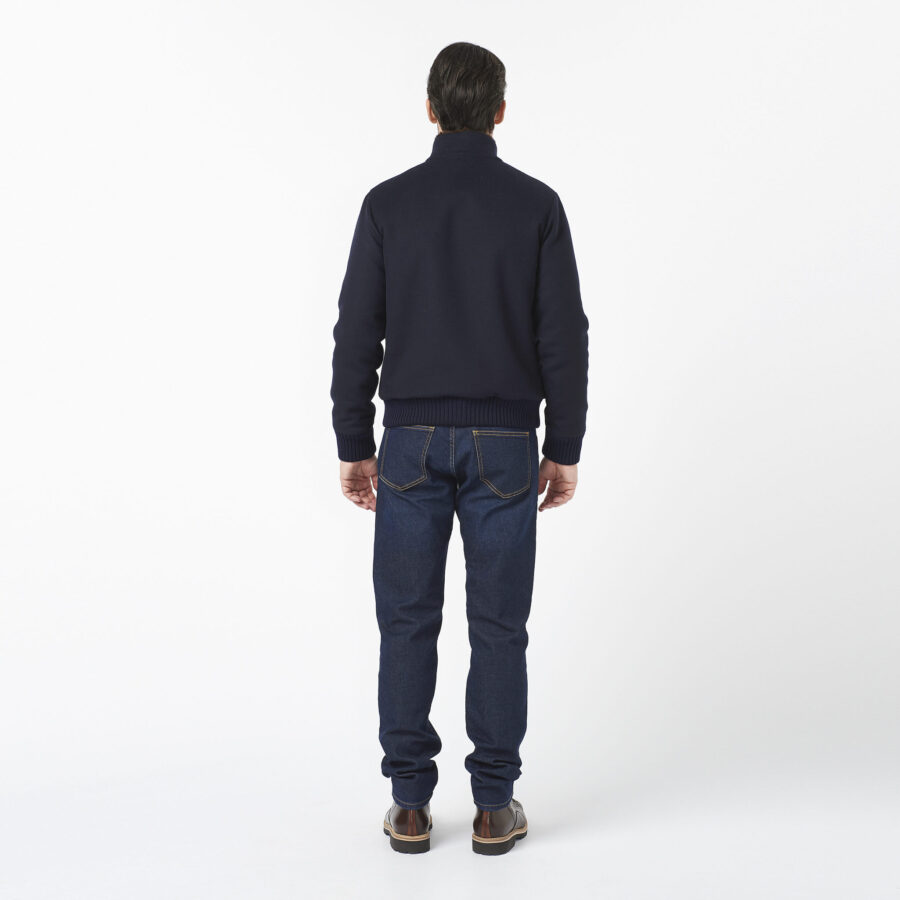 Ogier Anton Cashmere-Mink Bomber Navy