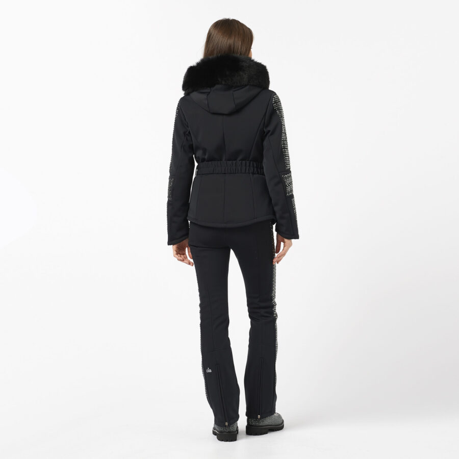 Ogier Swarovski Hematite Ski Jacket Black