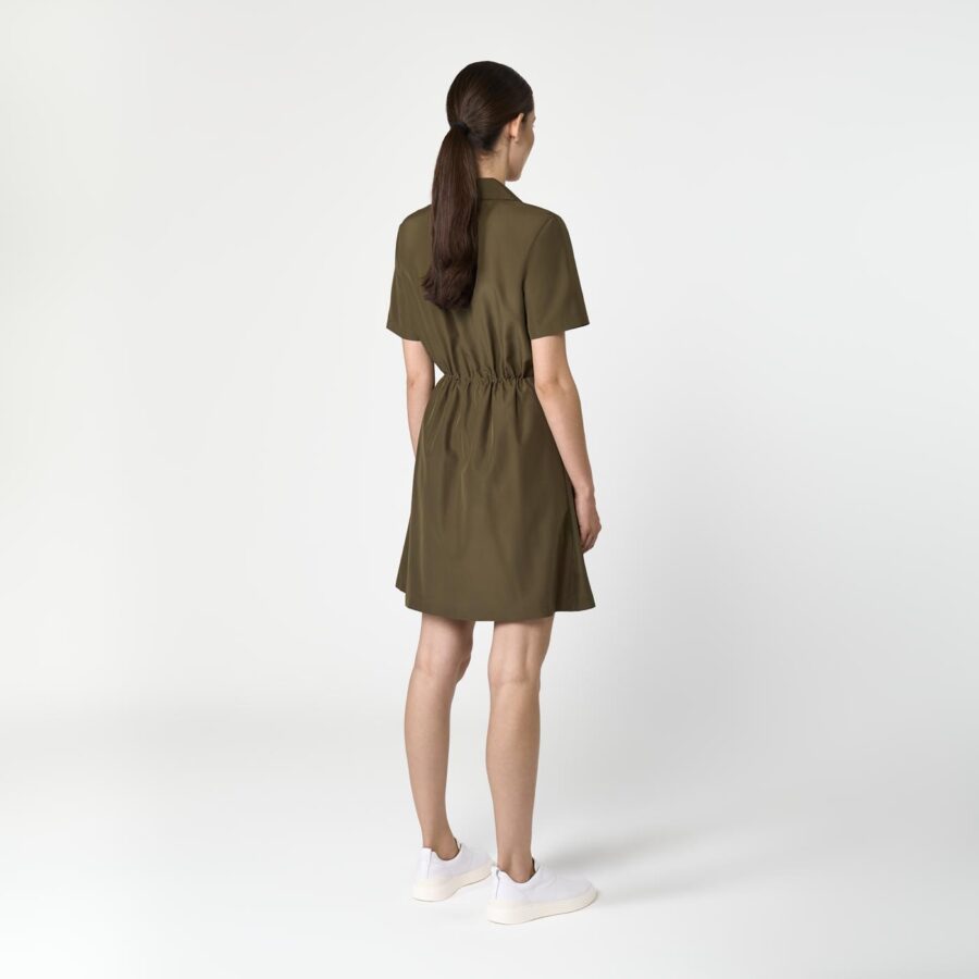Avignon Lightweight Dress Olive - Image 3