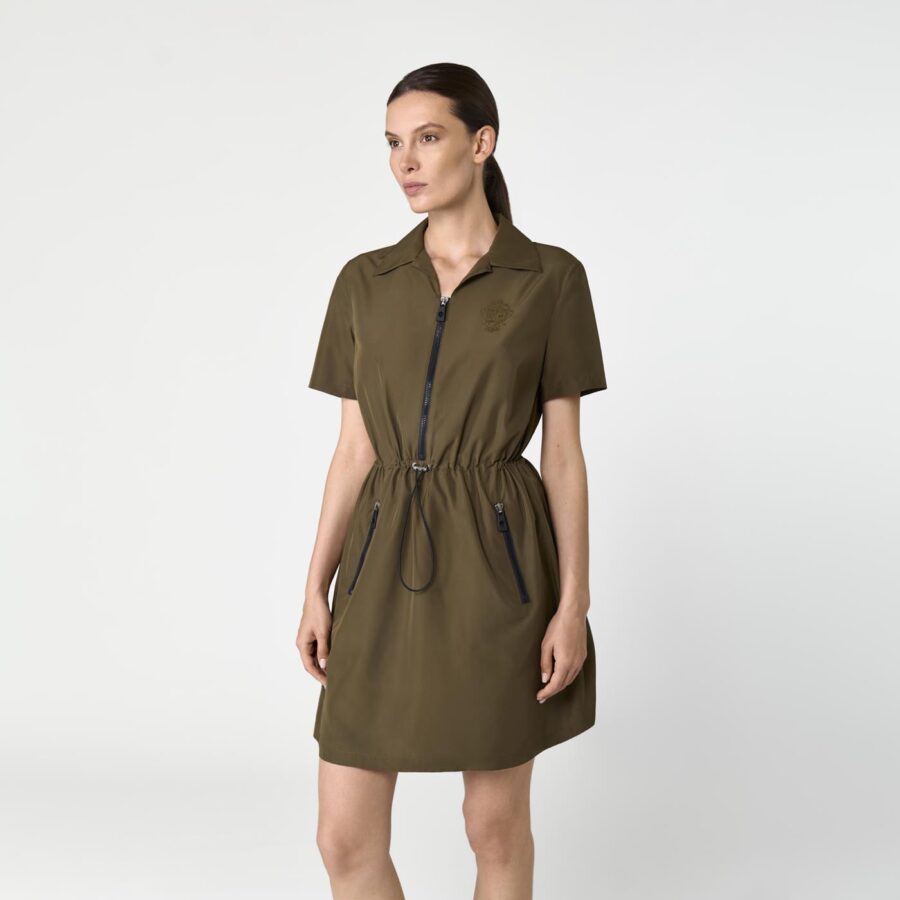 Avignon Lightweight Dress Olive - Image 4