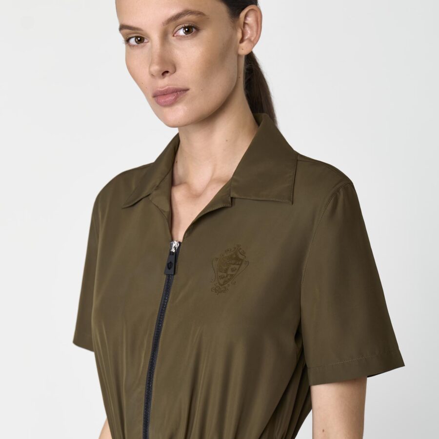 Avignon Lightweight Dress Olive - Image 5