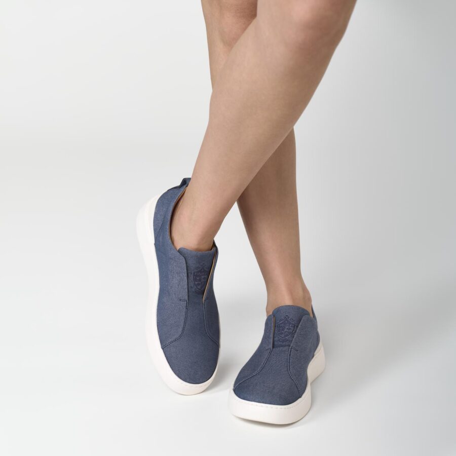 Bergamo slip-on Sneakers Denim Blue - Image 3