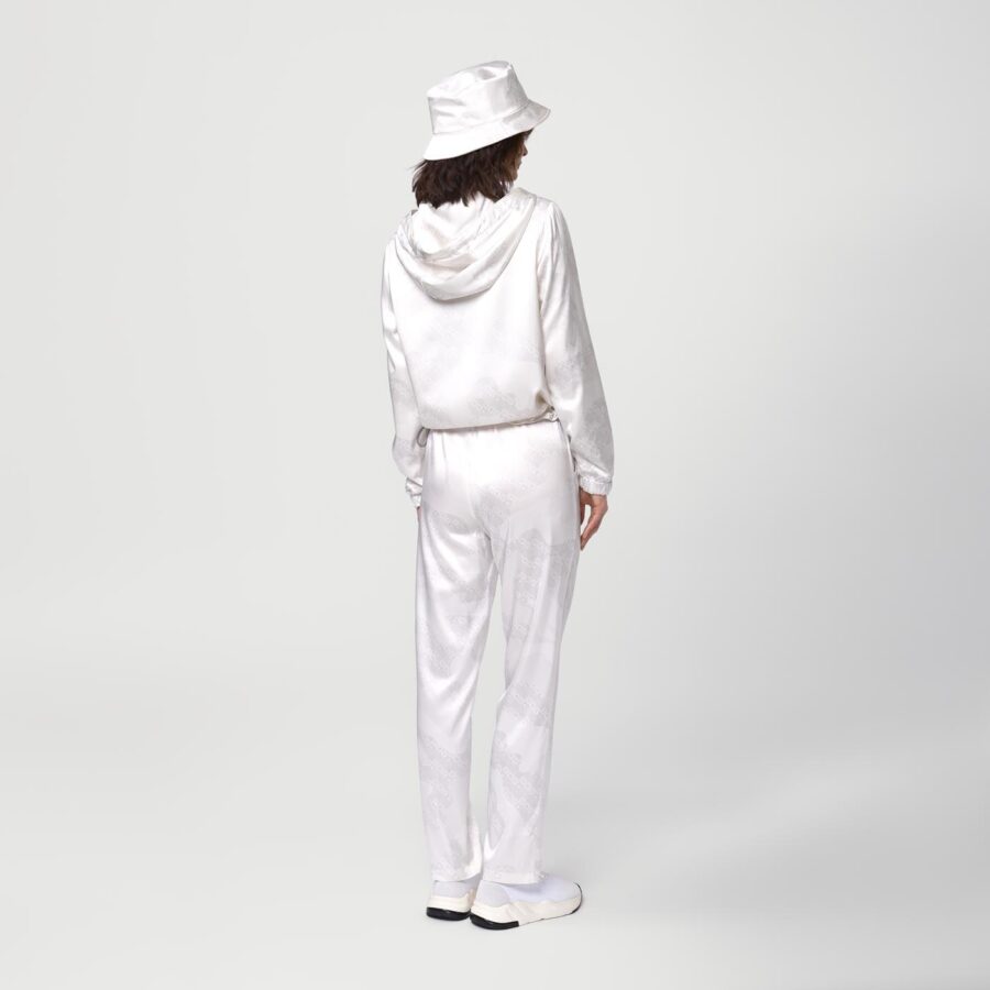 Berlin silk print travel set joggers white - Image 2