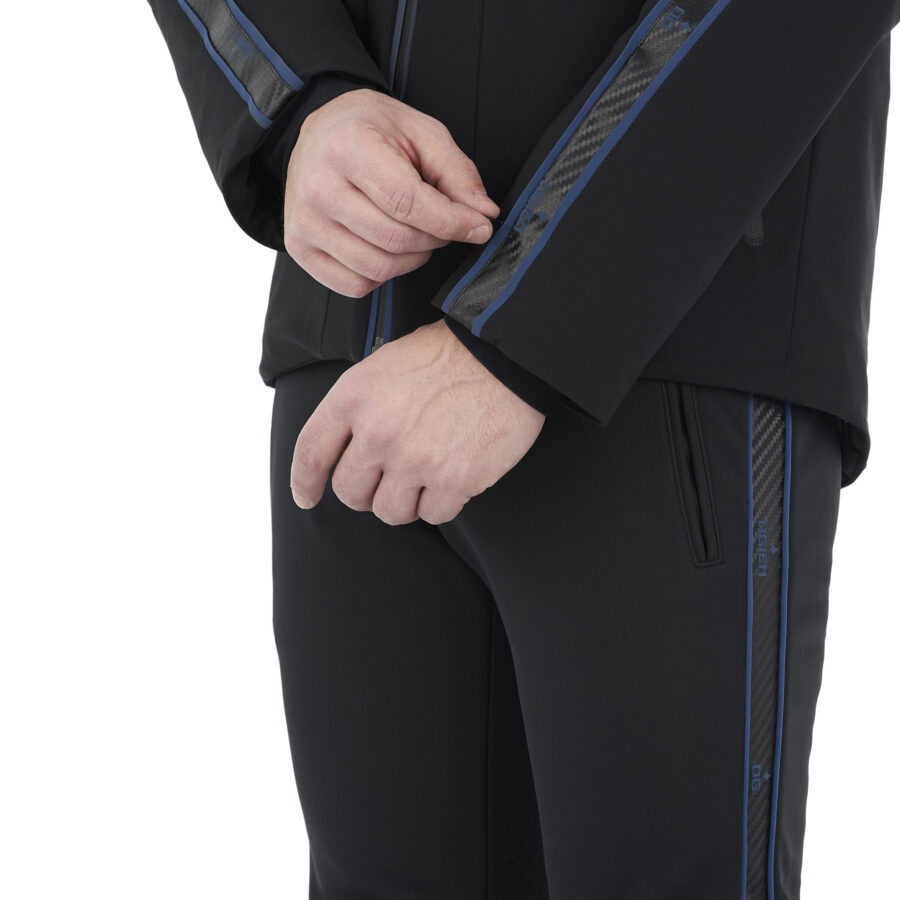 Ogier Cervinia Carbon Blue Ski Jacket Black Blue