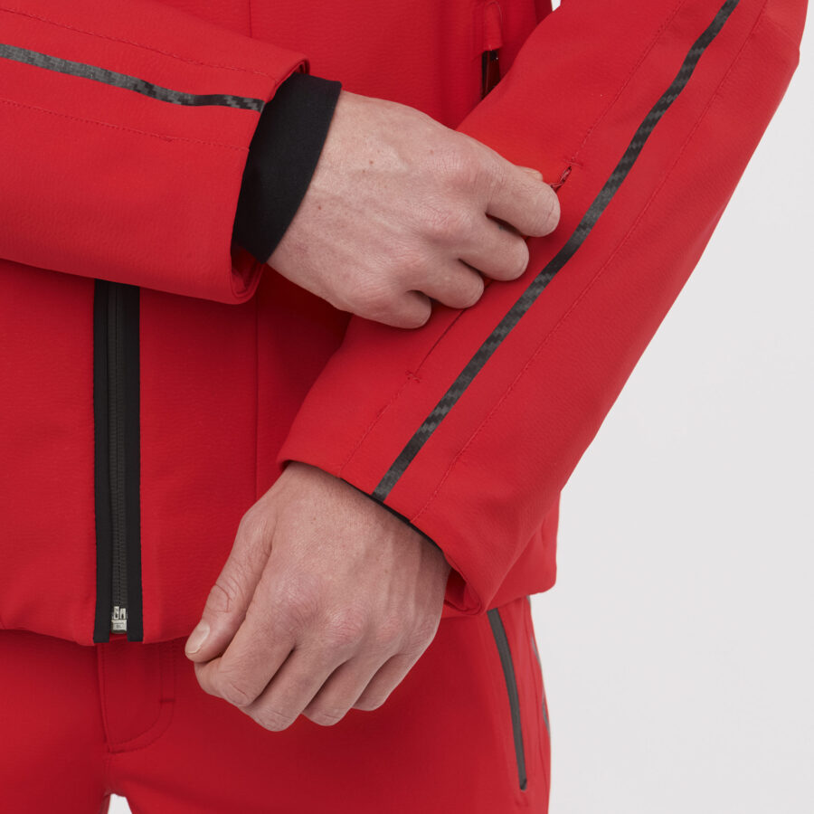 Cervinia Red Ski Jacket - Image 3