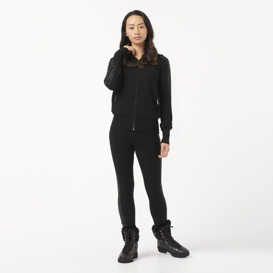 Ogier Cashmere Swarovski Sweater Chelsea Travel Kit Black