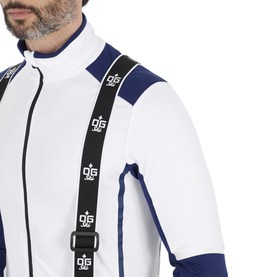 Ogier Christophe Navy Base Layer White Navy