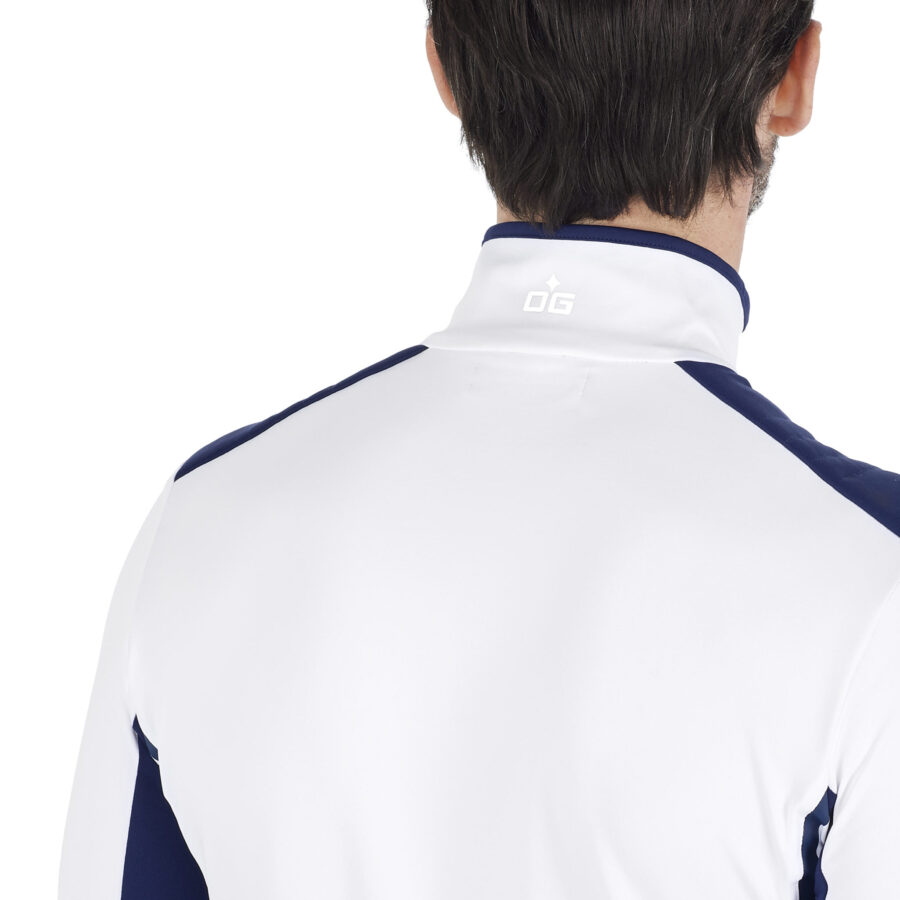 Ogier Christophe Navy Base Layer White Navy