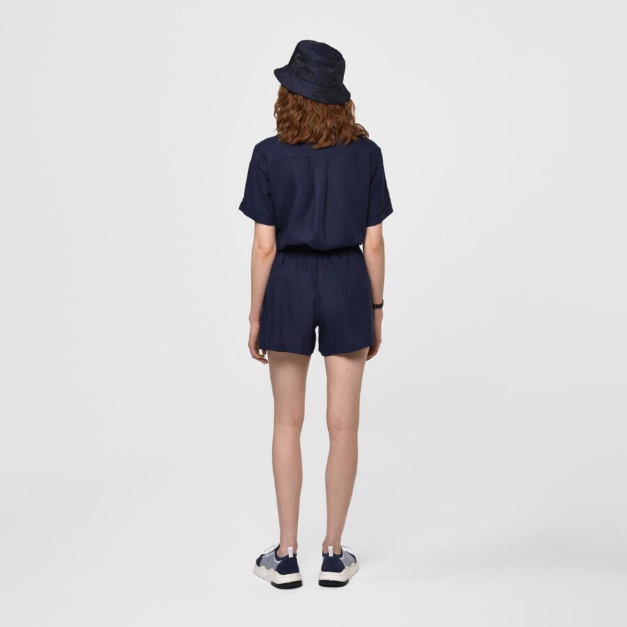 Santorini linen short navy - Image 3