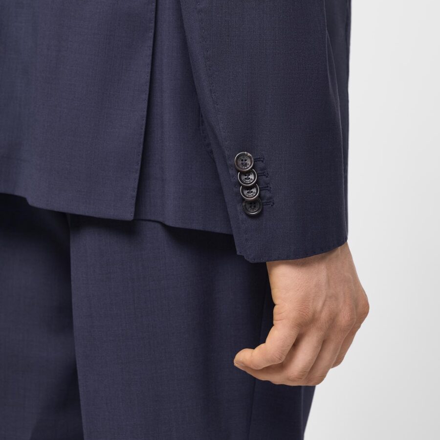 Harbour light weight wool Jacket Navy - Image 5