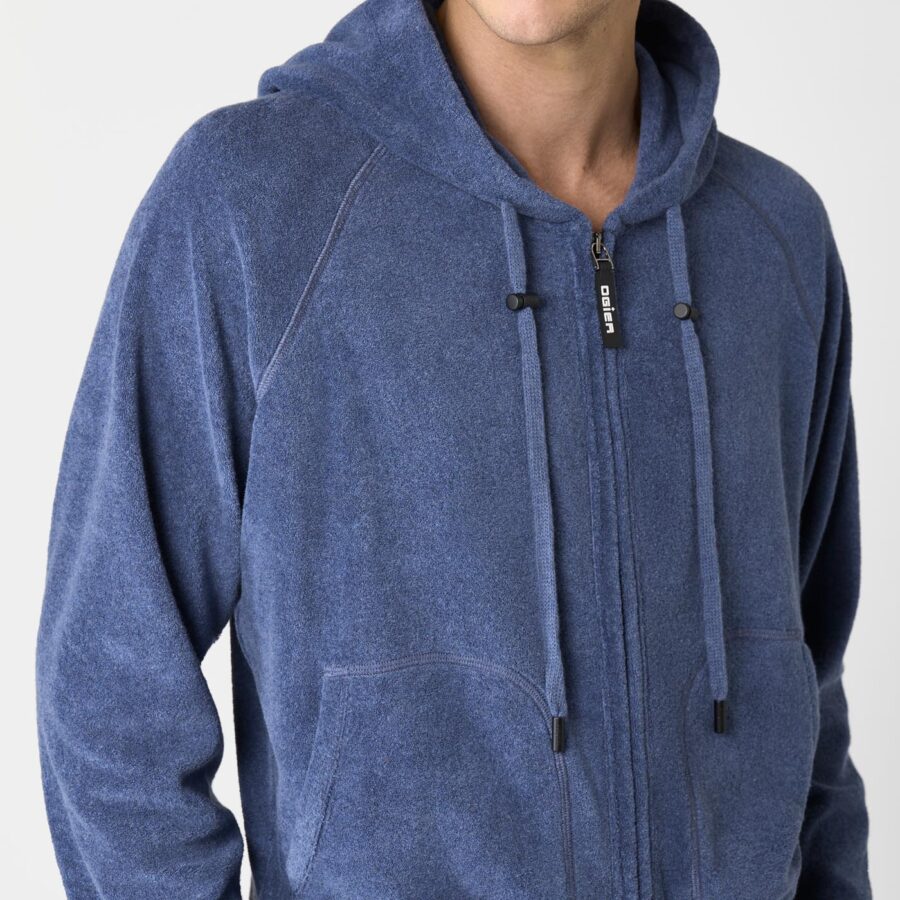 Jason Cotton Sponge Sweater Blue - Image 4