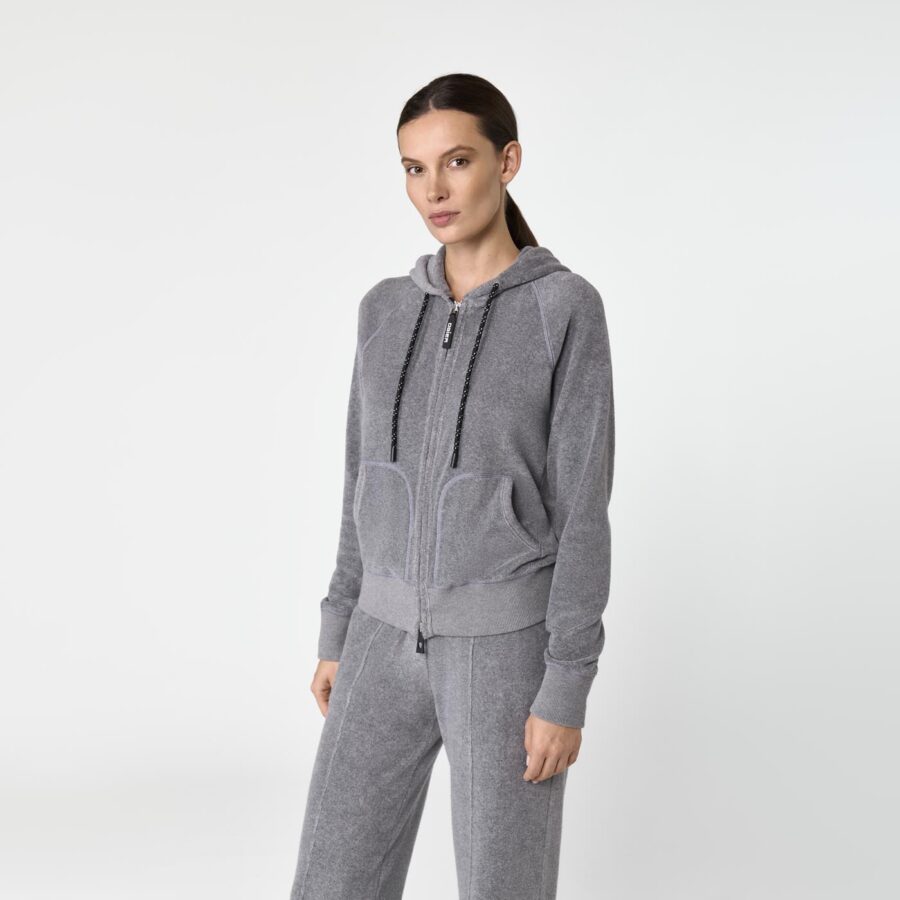 Louna Sponge Hoodie Light Grey - Image 4