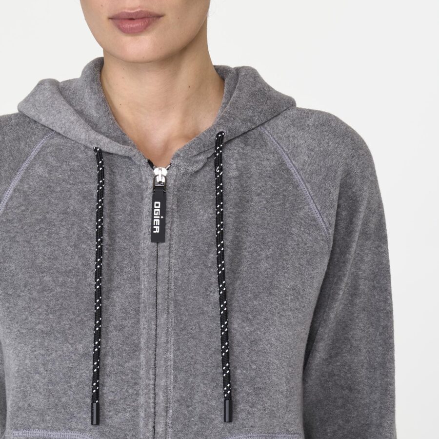 Louna Sponge Hoodie Light Grey - Image 5