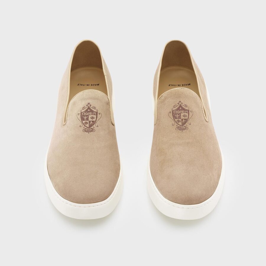 Marrakesh Suede slip-on Mocassin Beige - Image 2
