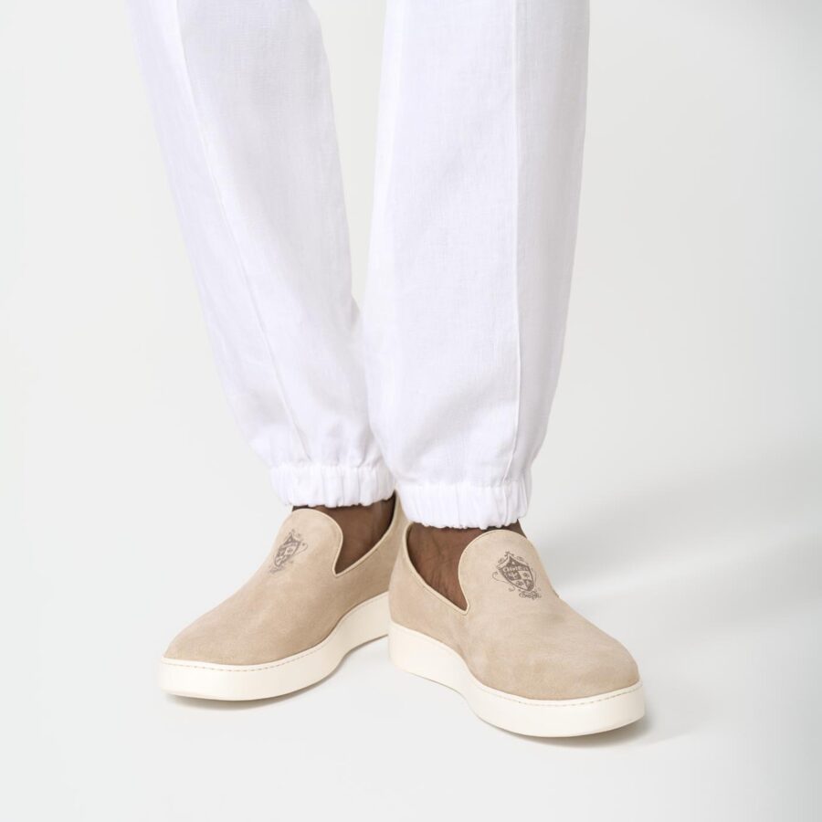 Marrakesh Suede slip-on Mocassin Beige - Image 3