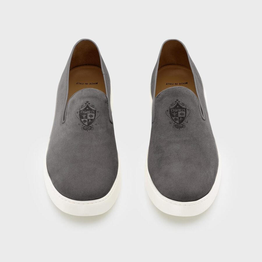Marrakesh Suede slip-on Mocassin Grey - Image 2