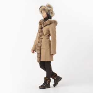 Ogier Reversible Coat Cashmere Zibeline Beige