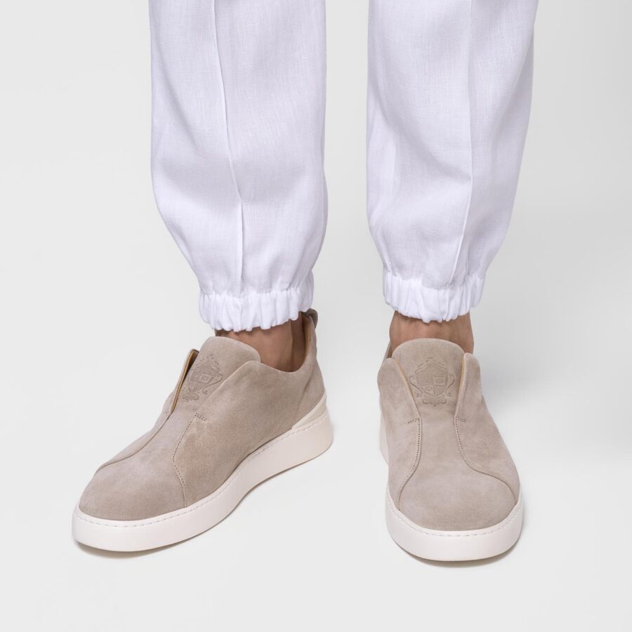 Milan Suede slip-on sneakers beige - Image 3