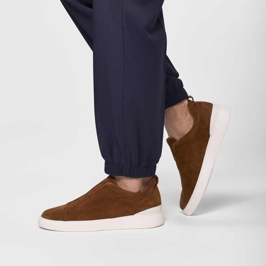 Milan Suede slip-on sneakers camel - Image 3