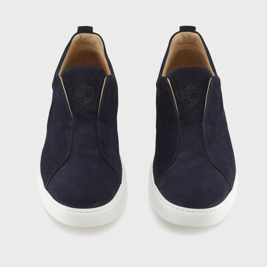 Milan Suede slip-on sneakers navy - Image 2