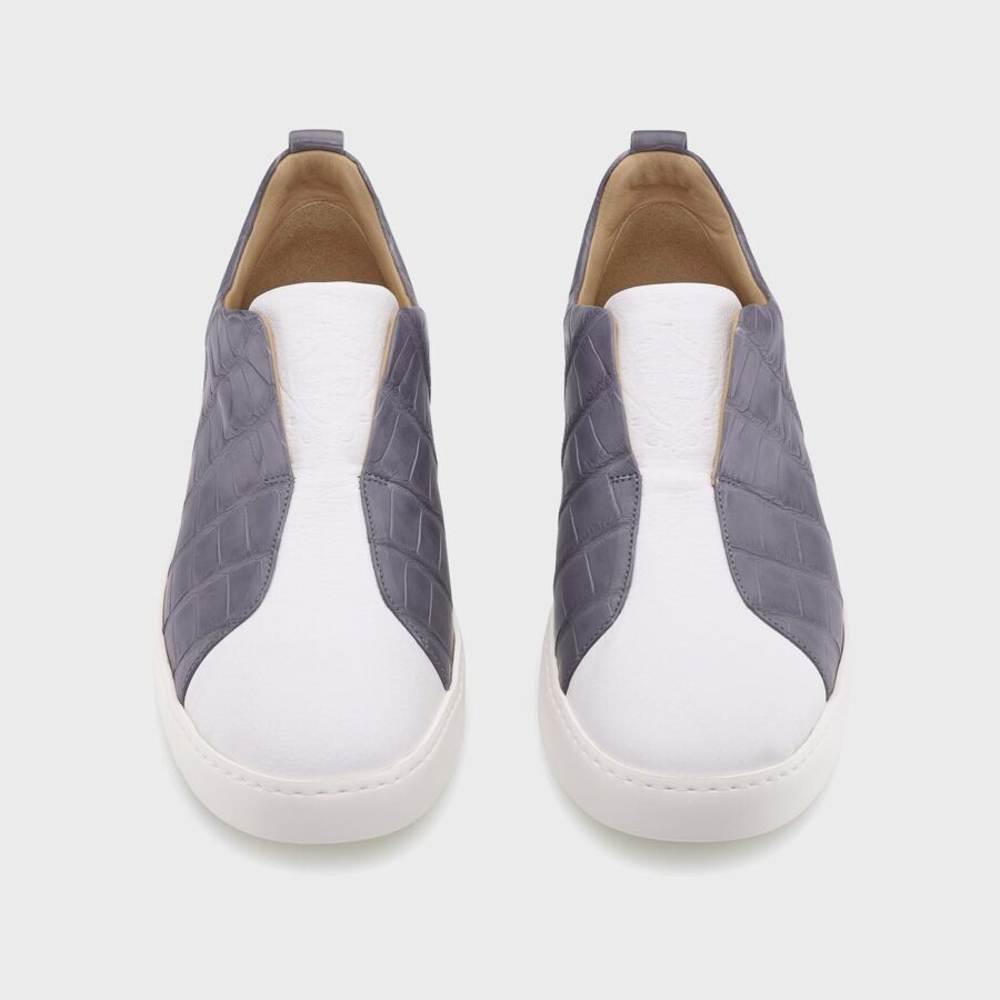 Milan Alligator slip-on sneakers white - Image 2