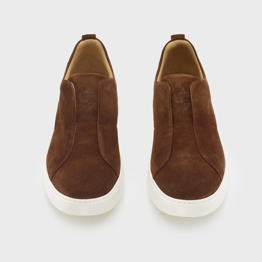 Milan Suede slip-on Sneakers Tabacco - Image 2