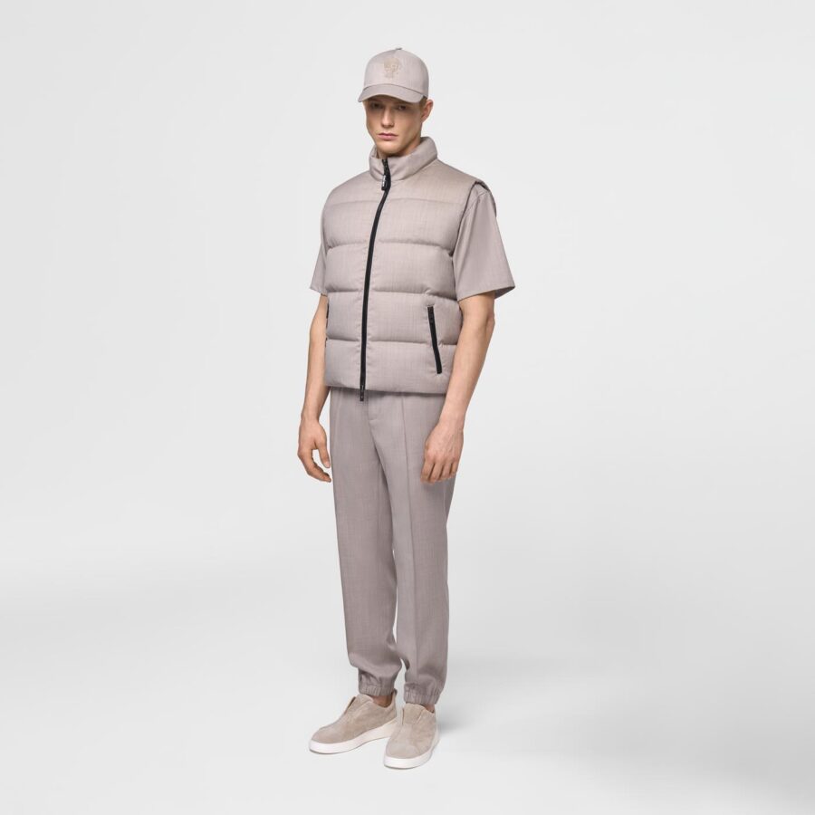 Palm light weight vest beige - Image 2