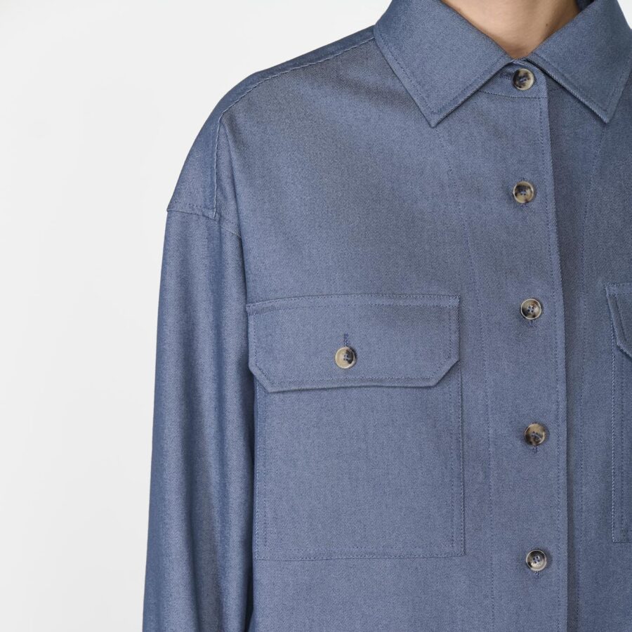 Provence Overshirt Denim - Image 6