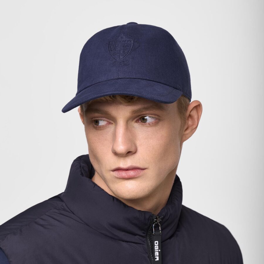 Rio baseball cap linen navy - Image 2